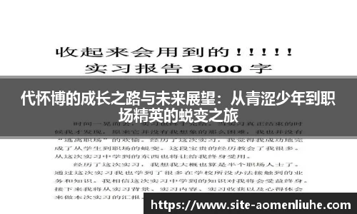 代怀博的成长之路与未来展望：从青涩少年到职场精英的蜕变之旅